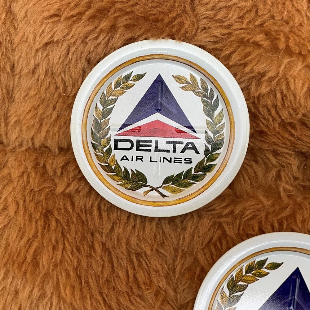 VTG Delta Air Lines Metal Coasters - set of 5 - Picture 2 of 5